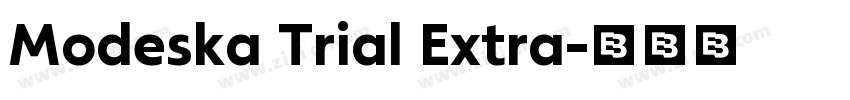 Modeska Trial Extra字体转换